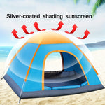 Tenda da campeggio all'aperto da spiaggia, antipioggia, automatica, a installazione rapida, a prova di sole, For Single People, For Double People, For 3-4 People