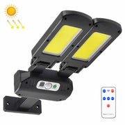 Lampada da parete solare a induzione 2 teste 600lm