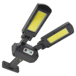 Lampada da parete solare a induzione 2 teste 600lm