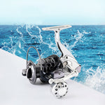 Ruota da pesca anti-acqua di mare a 13 assi Ruota da pesca in metallo pieno con bordo in ferro, 1000 Type, 2000 Type, 3000 Type, 4000 Type, 5000 Type, 6000 Type, 7000 Type
