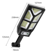 Lampione da parete solare a induzione 196 LED 600lm