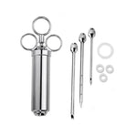 Siringa per condimento da cucina con siringa per condimento in acciaio inossidabile, 8 in 1, 9 in 1, 10 in 1