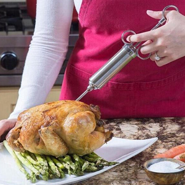 Siringa per condimento da cucina con siringa per condimento in acciaio inossidabile, 8 in 1, 9 in 1, 10 in 1
