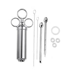 Siringa per condimento da cucina con siringa per condimento in acciaio inossidabile, 8 in 1, 9 in 1, 10 in 1