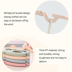 Appendiabiti pieghevole da viaggio portatile da 10 pezzi Stendibiancheria in plastica multifunzione, 3pcs Pink, 3pcs Green, 3pcs Beige, 3pcs Blue