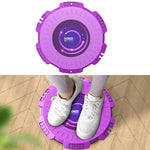 KINGZE Home Waist Twist Board Attrezzature per il fitness Sport Addome Girevole Twisting Machine, Purple, Fresh Green, Purple + Pull Rope, Fresh Green + Pull Rope