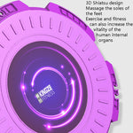 KINGZE Home Waist Twist Board Attrezzature per il fitness Sport Addome Girevole Twisting Machine, Purple, Fresh Green, Purple + Pull Rope, Fresh Green + Pull Rope