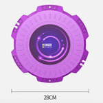 KINGZE Home Waist Twist Board Attrezzature per il fitness Sport Addome Girevole Twisting Machine, Purple, Fresh Green, Purple + Pull Rope, Fresh Green + Pull Rope