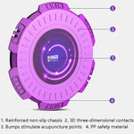 KINGZE Home Waist Twist Board Attrezzature per il fitness Sport Addome Girevole Twisting Machine, Purple, Fresh Green, Purple + Pull Rope, Fresh Green + Pull Rope