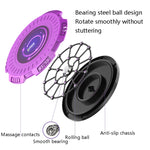 KINGZE Home Waist Twist Board Attrezzature per il fitness Sport Addome Girevole Twisting Machine, Purple, Fresh Green, Purple + Pull Rope, Fresh Green + Pull Rope