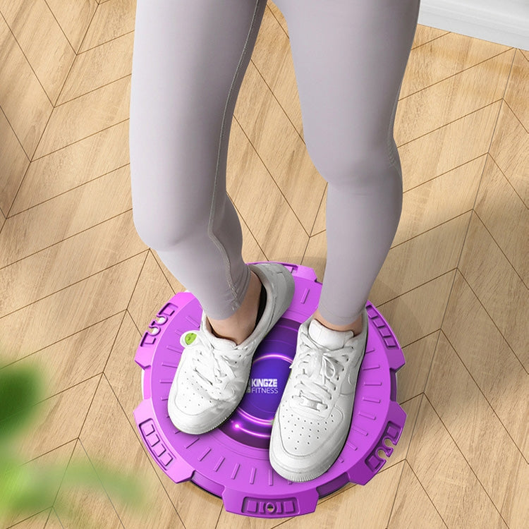 KINGZE Home Waist Twist Board Attrezzature per il fitness Sport Addome Girevole Twisting Machine, Purple, Fresh Green, Purple + Pull Rope, Fresh Green + Pull Rope