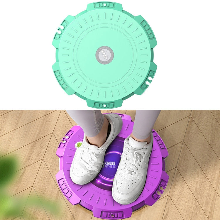 KINGZE Home Waist Twist Board Attrezzature per il fitness Sport Addome Girevole Twisting Machine, Purple, Fresh Green, Purple + Pull Rope, Fresh Green + Pull Rope