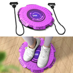KINGZE Home Waist Twist Board Attrezzature per il fitness Sport Addome Girevole Twisting Machine, Purple, Fresh Green, Purple + Pull Rope, Fresh Green + Pull Rope