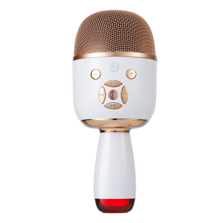 K58 Microfono wireless Bluetooth domestico con lampada per telefono cellulare K Song Microfono per bambini Audio, White, pink