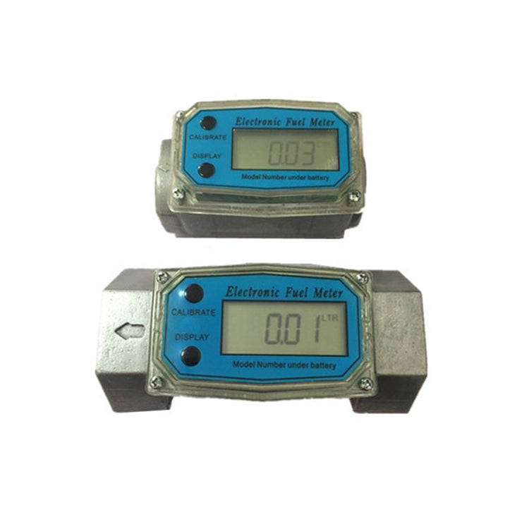 Misuratore di portata a turbina con display elettronico BD-H01 Misurazione del misuratore di portata dell'urea del cherosene diesel Misuratore di portata del conteggio del misuratore di portata, 1 Inch, 1.5 Inch