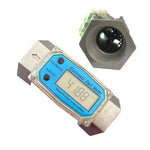 Misuratore di portata a turbina con display elettronico BD-H01 Misurazione del misuratore di portata dell'urea del cherosene diesel Misuratore di portata del conteggio del misuratore di portata, 1 Inch, 1.5 Inch