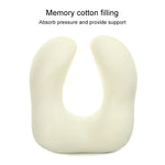 Cuscino da viaggio a forma di U in memory foam magnetico