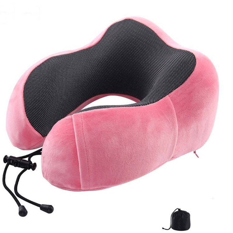 Cuscino da viaggio a forma di U in memory foam magnetico
