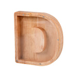 Salvadanaio in legno con alfabeto inglese Salvadanaio in acrilico trasparente