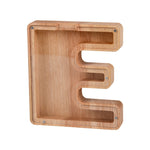 Salvadanaio in legno con alfabeto inglese Salvadanaio in acrilico trasparente