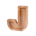 Salvadanaio in legno con alfabeto inglese Salvadanaio in acrilico trasparente