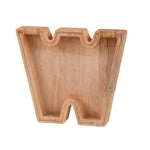 Salvadanaio in legno con alfabeto inglese Salvadanaio in acrilico trasparente