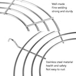 3 pezzi scolapiatti semicircolare in acciaio inox da cucina per verdure al vapore, dimensioni:, 24cm, 26cm, 30cm