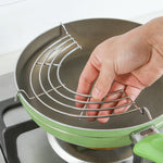 3 pezzi scolapiatti semicircolare in acciaio inox da cucina per verdure al vapore, dimensioni:, 24cm, 26cm, 30cm