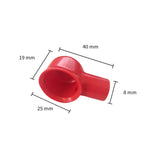 10 pezzi Copertura protettiva per clip per batteria per auto Cappuccio antipolvere Coperchio protettivo isolato in PVC Copertura protettiva per imbracatura, BD-41