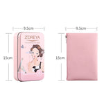 ZOREYA ZS744 Set di pennelli per trucco 7 in 1 Pennello per strumenti di bellezza, Pink + Bag, Black + Bag, Pink + Iron Box, Black + Iron Box