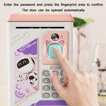 Bambini Cartone animato Simulazione Volto umano Impronte digitali Musica Cinese britannico Switch Piggy Bank, Specifica:, Battery (Blue), Battery (Pink)