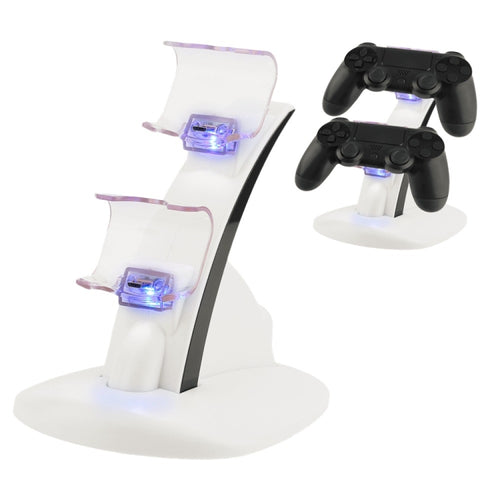 IPLAY LED Micro Dual Controller Supporto Caricabatterie 2 LED Micro USB Maniglia Caricabatterie per dock station a ricarica rapida per controller PS4, For Xbox One Controller