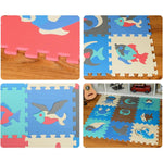 Set 9 pezzi tappetini puzzle antiscivolo in schiuma EVA