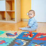 Set 9 pezzi tappetini puzzle antiscivolo in schiuma EVA