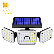 Lampada da parete solare a 3 teste con sensore di movimento