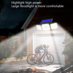 Lampada da parete solare 3 teste con sensore movimento
