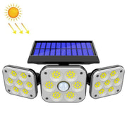 Lampada da parete solare a 3 teste con sensore di movimento