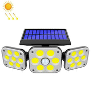 Lampada da parete solare a 3 teste con sensore di movimento