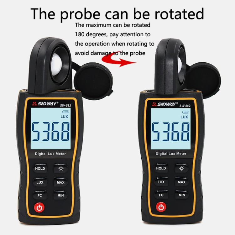 Misuratore di illuminazione digitale portatile SW582