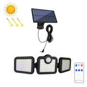 Lampada da parete solare girevole a 3 teste impermeabile IP65