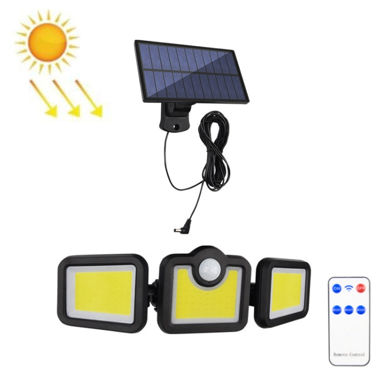 Lampada da parete solare girevole a 3 teste IP65