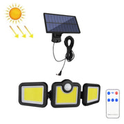 Lampada da parete solare girevole a 3 teste impermeabile IP65