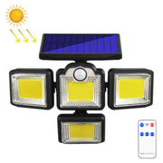 Lampada da parete solare girevole 4 teste con telecomando