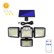 Lampada da parete solare girevole 4 teste con telecomando