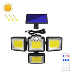 Lampada da parete solare 4 teste con telecomando