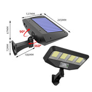 Lampada da parete LED solare impermeabile con telecomando