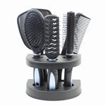 2 set pettine per capelli pettine a specchio 6 in 1 con set base pettine per bellezza del cuoio capelluto