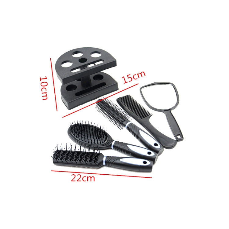 2 set pettine per capelli pettine a specchio 6 in 1 con set base pettine per bellezza del cuoio capelluto