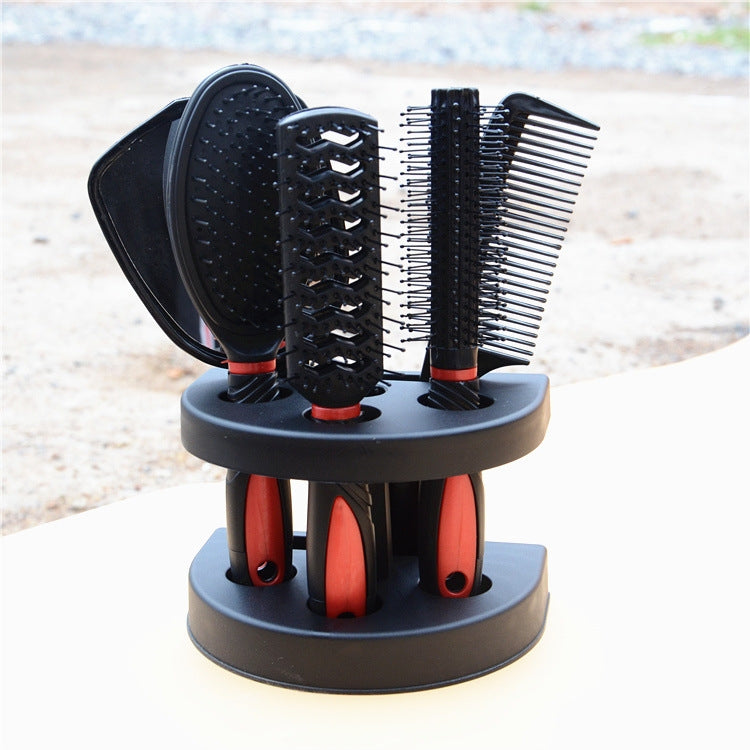 2 set pettine per capelli pettine a specchio 6 in 1 con set base pettine per bellezza del cuoio capelluto