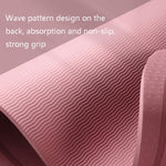 Tappetino per saltare fonoassorbente e ammortizzante in TPE da 8 mm, Fitness Mat Grey, Fitness Mat Pink